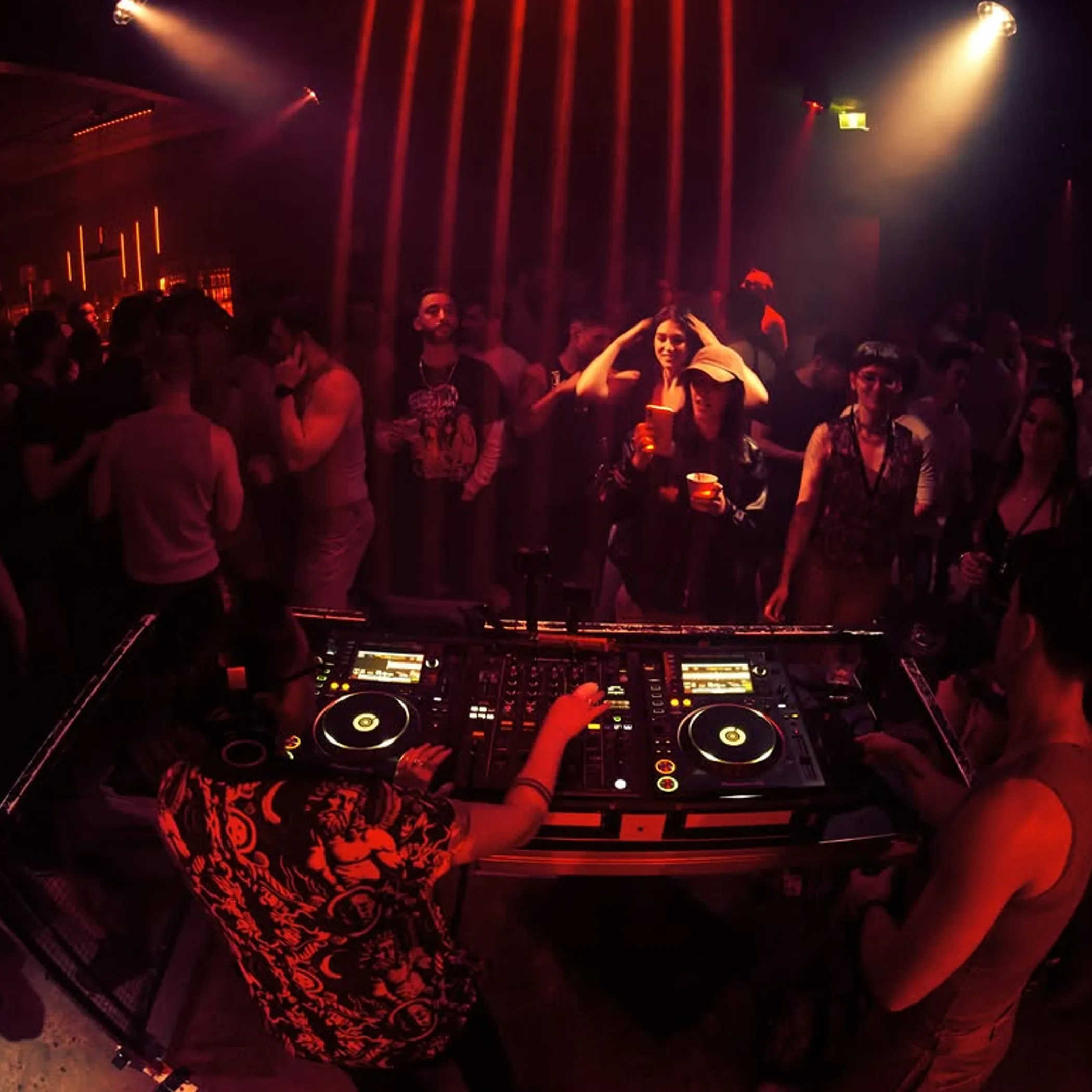 nightlife with djs and dancing