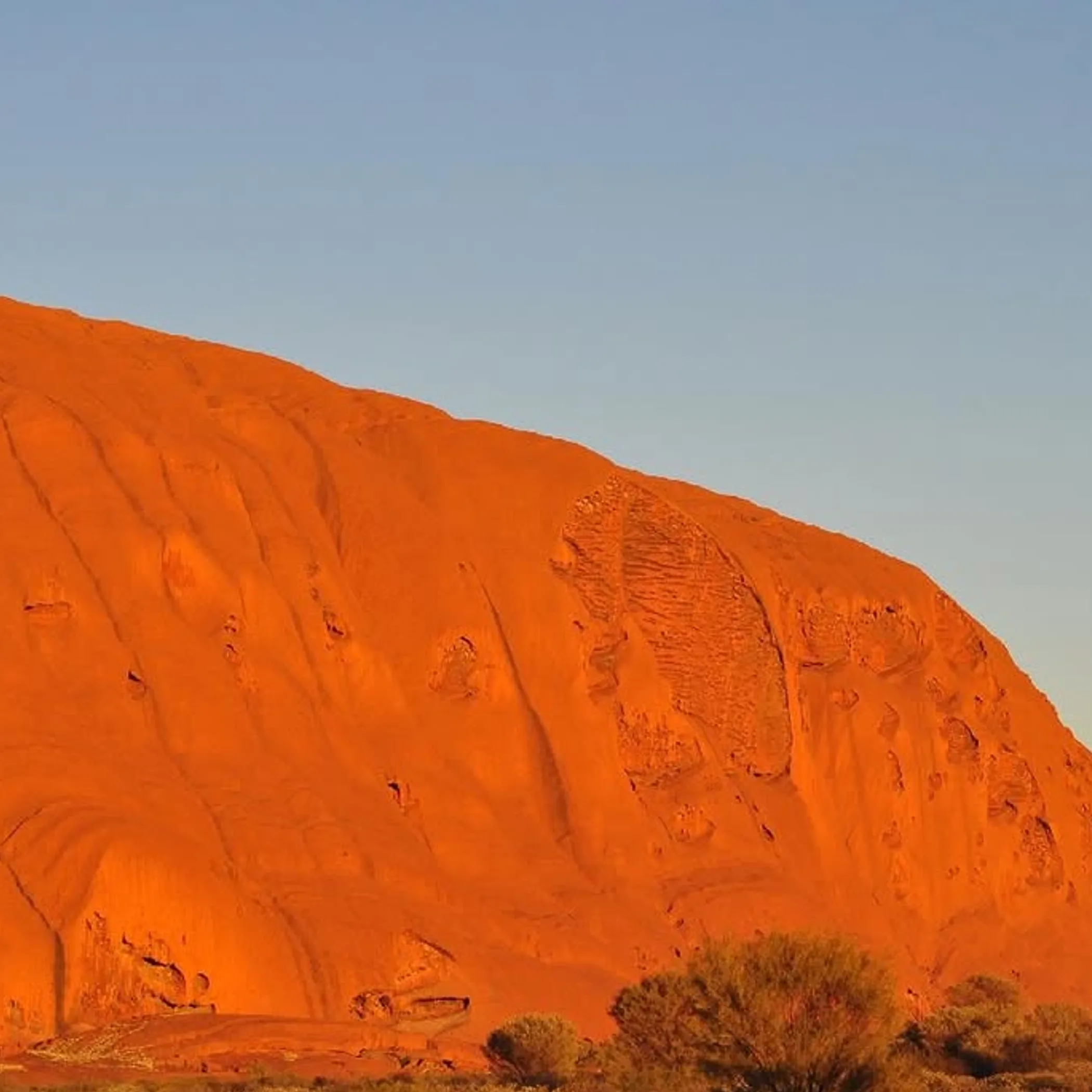 uluru in a sharp photograph