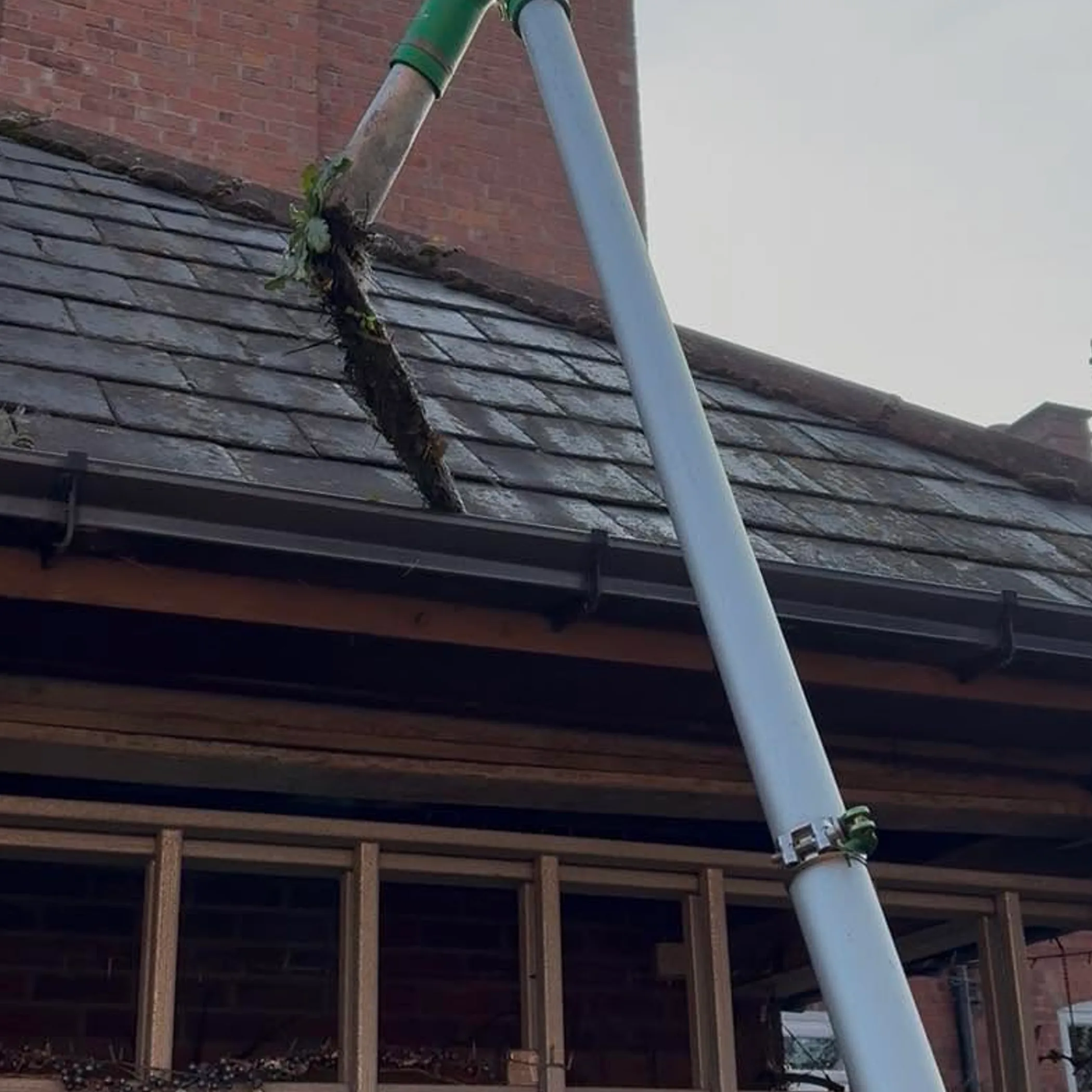 roof gutter and downpipe cleaning