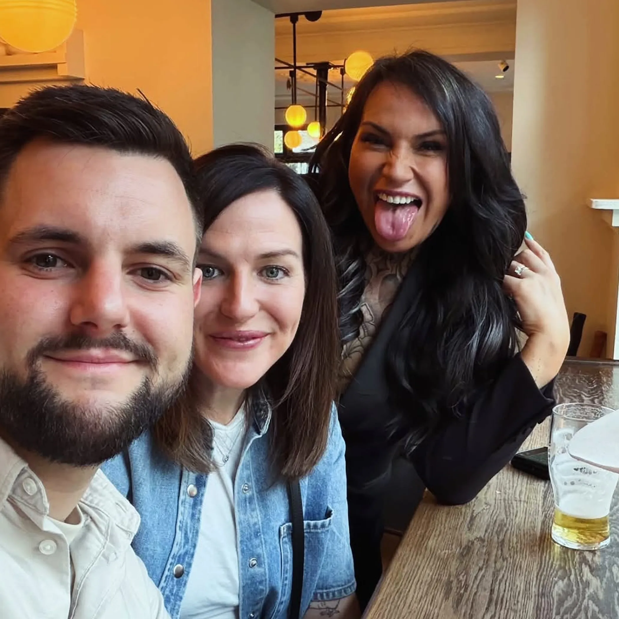 people socializing in a pub